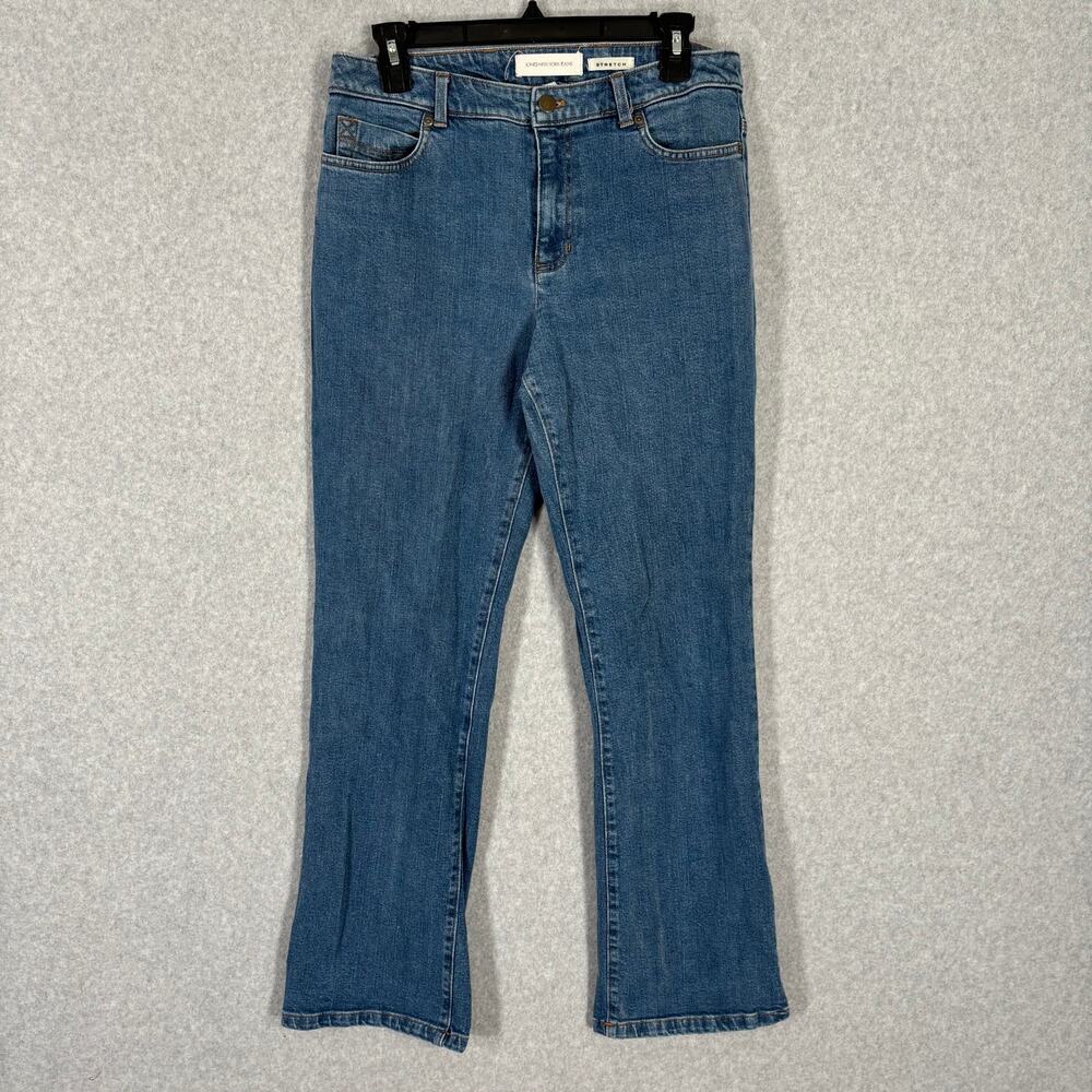 Jones New York Jeans Womens 8 Bootcut‎ Ankle Mid Rise Stretch Utility Carpenter